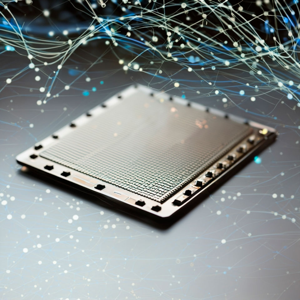 Futuristic ai chip technology