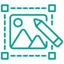 Icono Gestión o tratamiento de Imágenes